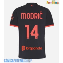 Camisa de time de futebol AC Milan Luka Modric #14 Replicas 3º Equipamento Feminina 2026-27 Manga Curta